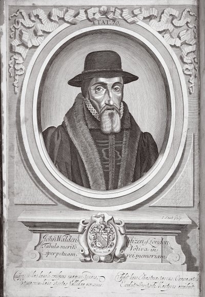 جون والدن ، مواطن لندن ، رسم توضيحي من "الأفعال والآثار" بقلم جون فوكس ، الطبعة التاسعة ، الحانة. 1684 بواسطة جون ستورت